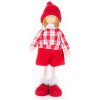 MagicHome Vianoce Dekorácia MagicHome Vianoce, Chlapček v károvanej košeli, 32 cm