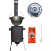 Green home kotlík na guláš liatina 16 l, Green home pokrievka 41 cm nerez INOX, Green home žiaruvzdorná kotlina 36 cm, zosilnený rošt 4 mm PLUS 600, vareška 50 cm SMREK, ANDRAS paprikové korenie na gu