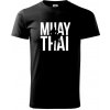 Nápis Muay Thai - Klasické pánske tričko vyššej gramáže - 2XL ( Čierna )