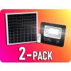 V-TAC LED Solárny reflektor s 20W solárnym panelom, 1650lm, IP65, 10000mAh/2-PACK! Farba svetla: Studená biela