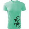 Bicykel na výšku - Pánske tričko Fantasy športové - 2XL ( Mätová )