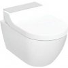 Geberit AquaClean - Elektronický bidet Tuma Comfort s keramikou, závesný, TurboFlush, SoftClosing, KeraTect, kefovaná nerezová oceľ 146.290.FW.1