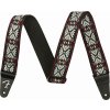Fender Pasadena Woven Strap Gitarový pás Red Snowflake