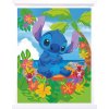 Obraz v lištách Stitch Disney (35x45 cm) vykladanie z diamantov