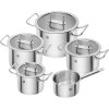 Zwilling Pro set nádobí 5ks 1006088 65120-005 + Akční set Zwilling Gourmet block s noži 6 ks, hnědá