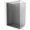 Mexen, Mexen Kioto-X sprchová stena 70 x 200 cm, grafit 10 mm, zlatá - 800-070-101-50-40-X