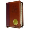 Biblia - ekumenický preklad (štandardný formát, hnedá, dvojfarebná, so zipsom, so zlatou oriezkou) - Slovenská biblická spoločnosť