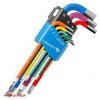 Kľúče imbusové sada 9ks 1,5-10mm HOEGERT HT1W806 farebné