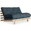 sofa ROOT by Karup - 140*200 cm raw (prírodné) + futon petrol blue 757