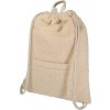GRS recyklovaný sherpa šnúrkový batoh Bear, 9 l - Prírodná