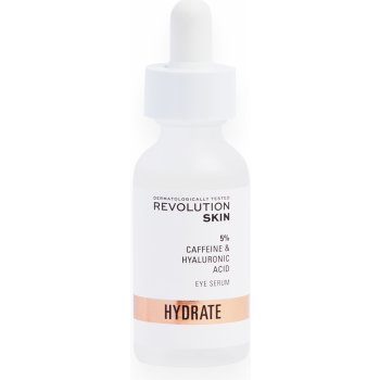 Revolution Skincare 5% Caffeine solution Hyaluronic Acid sérum na očné okolie 30 ml