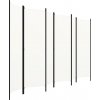 vidaXL so 6 panelmi krémovo biely 300 x 180 cm