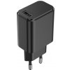 SETTY sieťová nabíjačka 1x USB-A 3A, čierna (GSM106084)