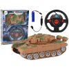 mamido Tank R/C Diaľkovo ovládaný Svetlá Zvuk Pieskový 1:18 27MHz