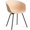 HAY Stolička AAC 26 Black Powder Coated Steel, pale peach