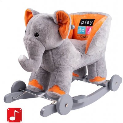 PlayTo hojdacia hračka s kolieskami sloník