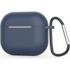 Techsuit Silicone puzdro pre AirPods 4 – ultratenké, hladké – tmavomodré