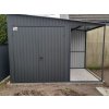 Plechová garáž ELEGANT 2x3m + 1x3m prístrešok