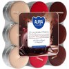 Aura candles Vonné čajové sviečky 'Chocolate - cherry' 18 ks