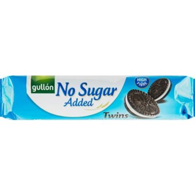Gullón Twins kakaové sušienky plnené krémom bez prídavku cukru 147 g