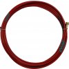 Bowden oceľ 1,0-1,2 3m /GM0510/124.0026-ZVAR/2,0x4,5x340/ červený obalený