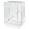 Klietka pre vtáky NINA chrom - 54 x 34 x 75 cm BIELA