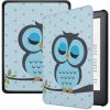 Armori Trimer T135, puzdro pre Amazon Kindle 6 (7. generácia) - magnetické zatváranie, AutoSleep, motív Owl (Obal na čítačku Amazon Kindle 6 (7. generácia) - ARMORI TRIMER T135, motív Owl, magnet + zá