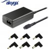 Akyga AK-NU-12 65W - neoriginální (Univerzální napájecí zdroj / nabíječka / AC adaptér pro notebooky - 6 konektorů)