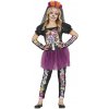 Guirca Dievčenský kostým - Dia De Los Muertos kostra Veľkosť - deti: S: 101-109 cm