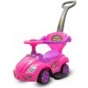 Detské odrážadlo s vodiacou tyčou 3v1 Baby Mix Mega Car ružové