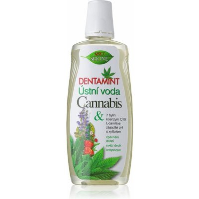 BC Bione Cosmetics Dentamint ústna voda Cannabis 500 ml