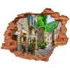 Diera 3D v stene na stenu Pôvabné ulice 90x70 cm