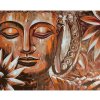 Diamondi Diamantové maľovanie - BRONZOVÝ BUDDHA A KVETY Rámovanie: bez rámu a bez vypnutia plátna, Rozmer: 40x50 cm