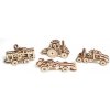 Ugears Drevená stavebnica 3D mechanické Puzzle U-fidget vozidlá