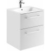 Geberit Selnova Square umývadlo so skrinkou 55 cm biela 501.232.00.1