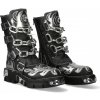 topánky NEW ROCK - CRUST NEGRO, ESPEJO PLATA, ESPEJO - M.727-S6