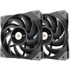 THERMALTAKE Ventilátor Toughfan 12 2-Pack, 2x120mm, černá CL-F082-PL12BL-A