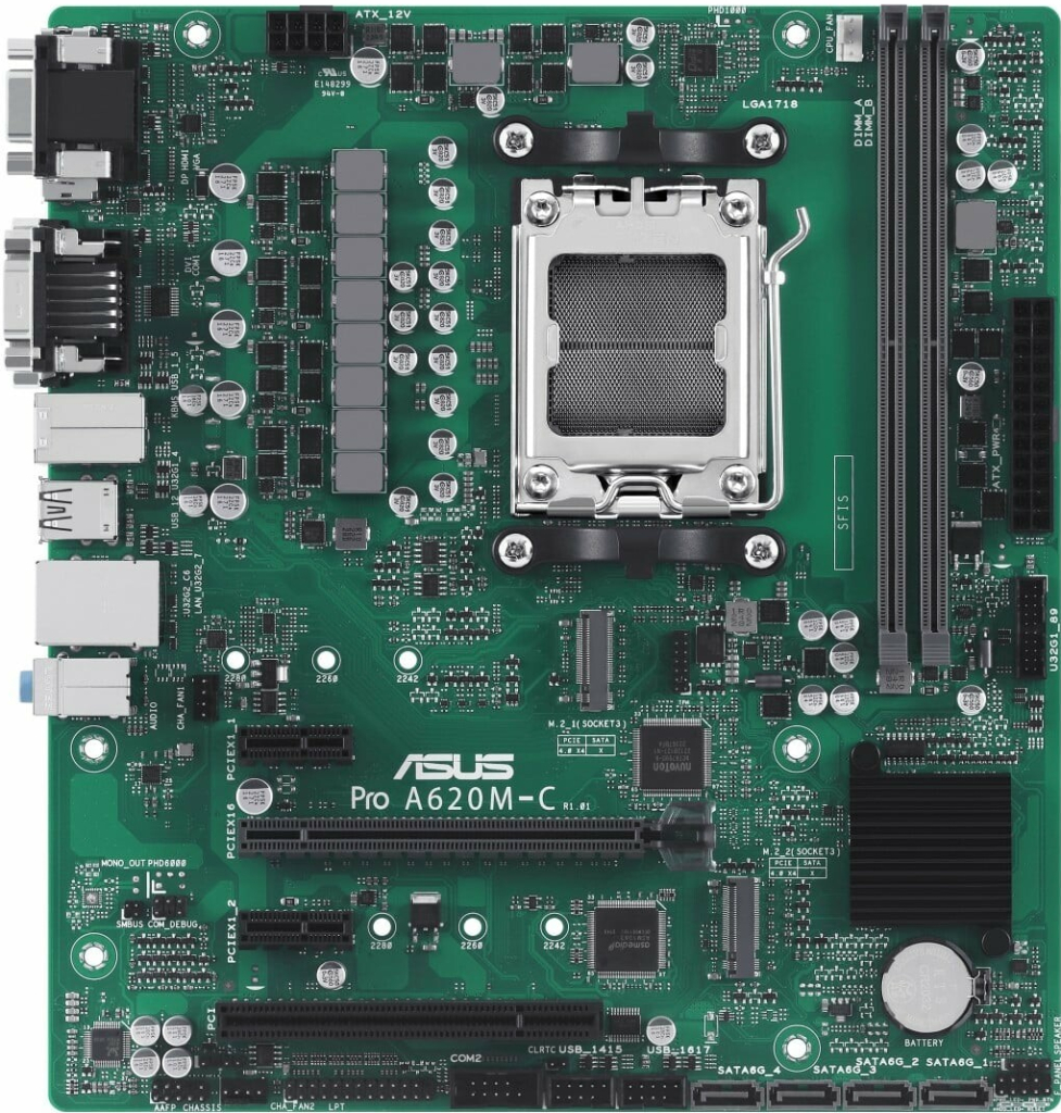 Doska Asus PRO A620M-C-CSM ponúka spoľahlivý výkon pre kancelárske a domáce počítače.