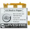 Waveshare 13,3-palcový displej e-Paper e-Ink Raw, 1600 × 1200, čiernobiely, 16 odtieňov sivej, paralelný port