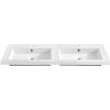 Comad Spirit umývadlo 121x46 cm obdĺžnik umývadlo na nábytok-dvojité biela UM-8070SPIRIT120D