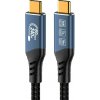 PremiumCord kábel USB4 Version2.0, 40 Gbps, 8K@60Hz, 240 W, Thunderbolt 3/4, 1,5m, sivý 8592220026950