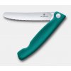 Victorinox 6.7834.FC1, skladací kuchynský nôž, 11cm zúbkovaná čepeľ s poistkou