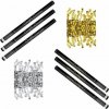 Párty konfety Sada 6 ks, 80 cm, zlaté strieborné stužky hoblinky metalické 8595596318568