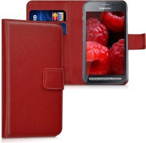 Púzdro kwmobile Flipové Samsung Galaxy Xcover 3 tmavě červené
