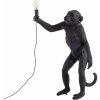 Stolná lampa STANDING MONKEY 54 cm, čierna, Seletti