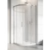 RADAWAY IDEA PDD 90L x 80P ľavý sprchový kút štvrťkruhový asymetrický, profil chróm, sklo číre, 387139-01-01387151-01-01