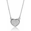 GOLDIE Strieborný náhrdelník srdce LNLS042.KS