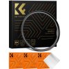 K&F Concept K&F 67-77 mm mosadzný krúžok adaptéra filtra, matná čierna, hrúbka rámu 2,9 mm, W/ 3ks čistenie C 35598
