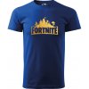 Sablio Tričko s potlačou Fortnite Pevnosť Desert - modré 3XL