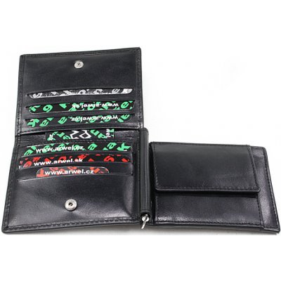 pánska kožená peňaženka Arwel 8103­ čierna